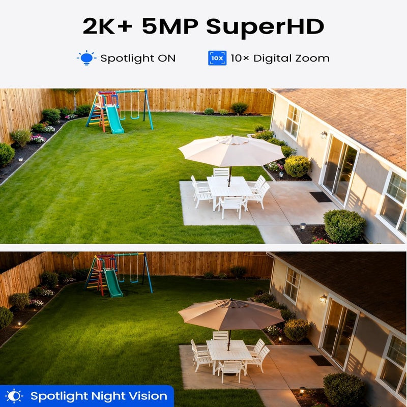 REOLINK Home Hub mini with 4X Argus 3 ProSolar Panel, Solar Security Cameras Wireless Outdoor, 2.4 5 GHz WiFi, Solar Battery Powered, Smart Detection, Motion Recording, No Monthly Fee